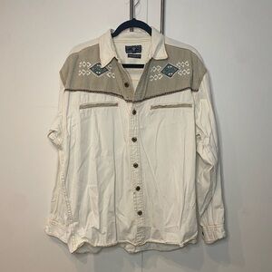 Vintage Western Button-Up Shirt